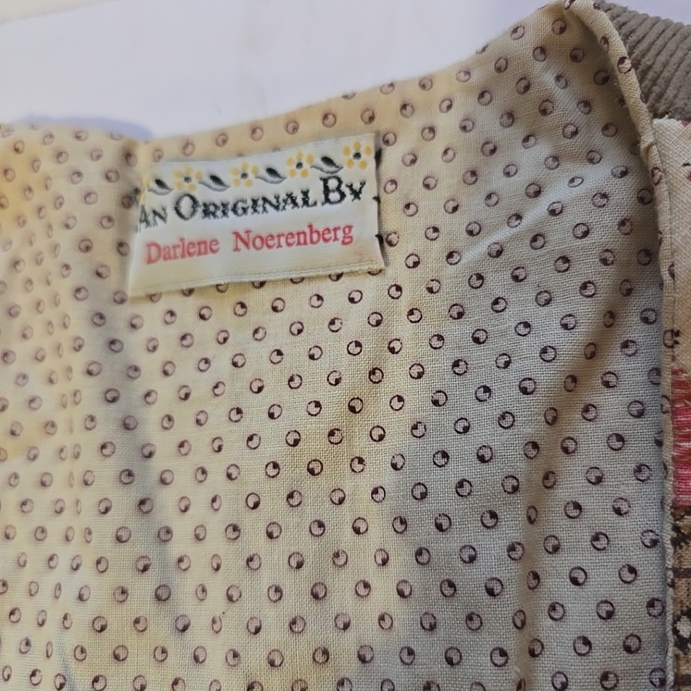 Vintage Original By Darlene Noerenberg Patchwork Vest - Picture 4 of 7